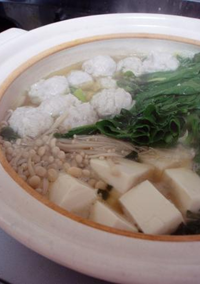 さくさくふわふわ。とりだんごの水炊き-レシピのメイン写真