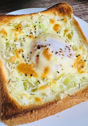 温玉チーズトースト-レシピのメイン写真