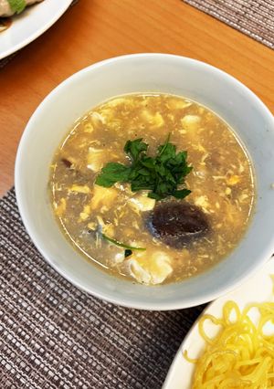 黒酢しっかり目の酸辣湯-レシピのメイン写真