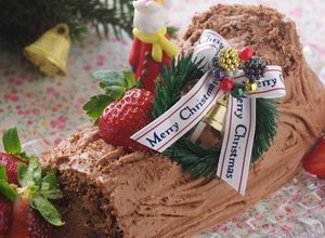 クリスマスのブッシュドノエル♫♬-レシピのメイン写真