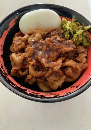 即席包丁要らず 豚コマの魯肉飯(手抜き)-レシピのメイン写真