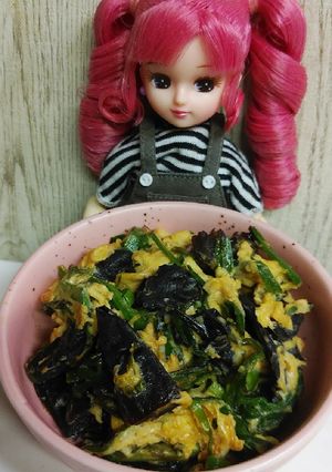 リカちゃん♡きくらげニラ卵炒め*貝柱出汁-レシピのメイン写真