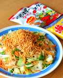 麺も野菜もましましベビースター焼ビーフン