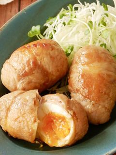 半熟卵の肉巻き照り焼き-レシピのメイン写真