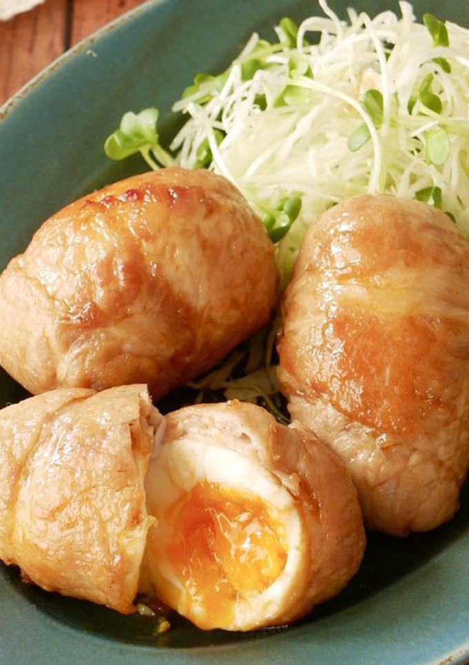 半熟卵の肉巻き照り焼き-レシピのメイン写真