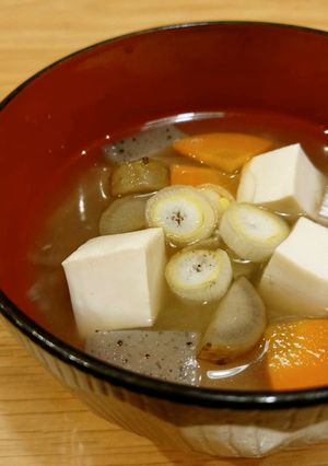 しょうが入りけんちん味噌汁-レシピのメイン写真