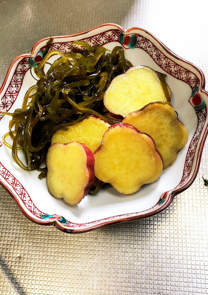 切り昆布とさつまいもの煮物〜胡麻油風味〜-レシピのメイン写真