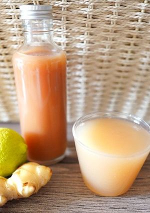 水なし簡単♪濃いレモンしょうがシロップ-レシピのメイン写真