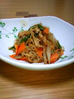ごぼうと糸こんにゃくのきんぴら-レシピのメイン写真