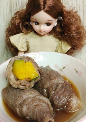 リカちゃん♡かぼちゃの肉巻き-レシピのメイン写真