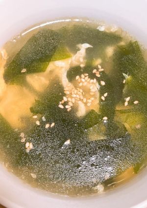 韓国風わかめスープ【分量修正】-レシピのメイン写真