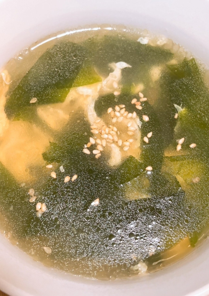 韓国風わかめスープ【分量修正】-レシピのメイン写真
