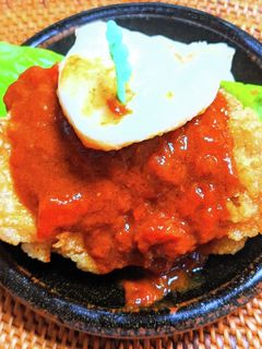 トマトカレーチキンのナンサンド-レシピのメイン写真