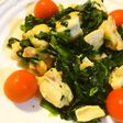 簡単●鶏肉と冷凍ほうれん草のバター炒め