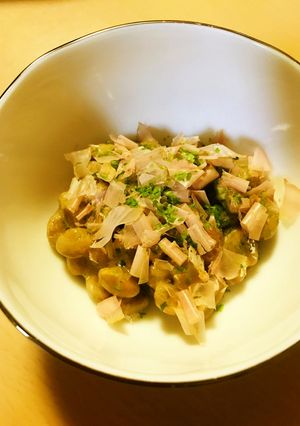今日の納豆●シンプルかつお節納豆-レシピのメイン写真