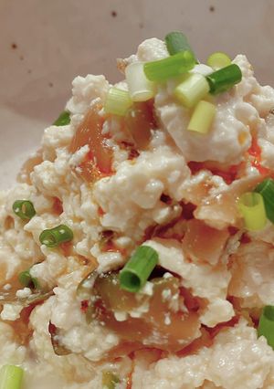 簡単2分！豆腐とザーサイの和えもの-レシピのメイン写真
