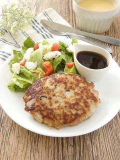 たっぷりレンコンのハンバーグ-レシピのメイン写真