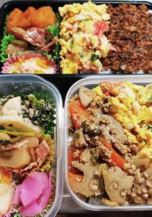 高校生息子＆旦那弁当（11/2）-レシピのメイン写真