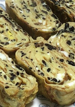 ひじき煮入り卵焼き-レシピのメイン写真