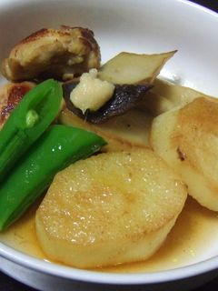 長いも・鶏・エリンギのカレー風味揚げだし-レシピのメイン写真