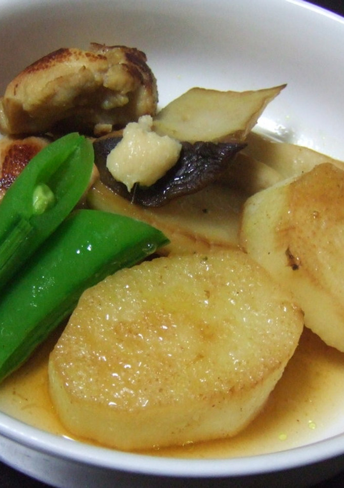 長いも・鶏・エリンギのカレー風味揚げだし-レシピのメイン写真