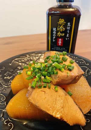無添加焼肉のたれで 韓国風ぶり大根-レシピのメイン写真