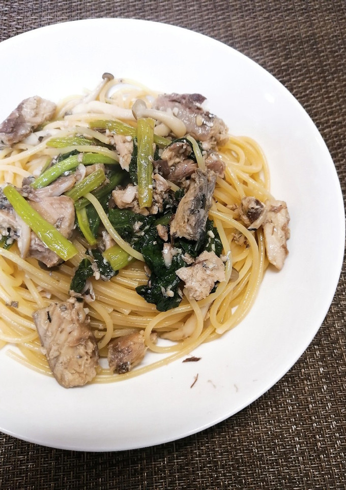 白だしで簡単✤鯖缶和風パスタ-レシピのメイン写真