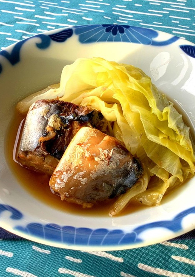 さば水煮缶とキャベツの煮物-レシピのメイン写真