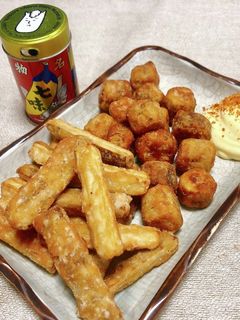 ごぼうの唐揚げ【切り方2種類】-レシピのメイン写真