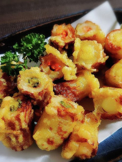竹輪の野菜詰めカレー風味天ぷら-レシピのメイン写真