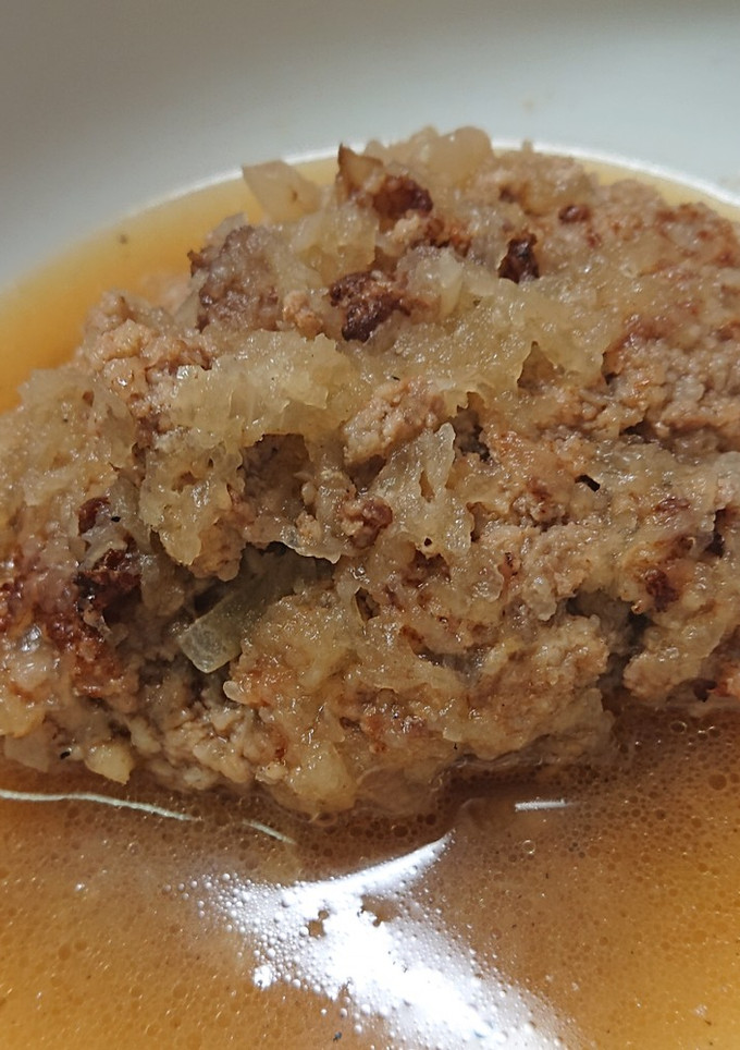 大根おろしで煮込む和風ハンバーグ-レシピのメイン写真