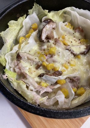 白菜と豚バラのチーズ煮込み-レシピのメイン写真