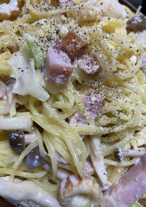 お家にある物でクリームパスタ-レシピのメイン写真