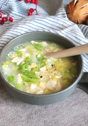 白菜と豆腐の塩糀とろみスープ-レシピのメイン写真