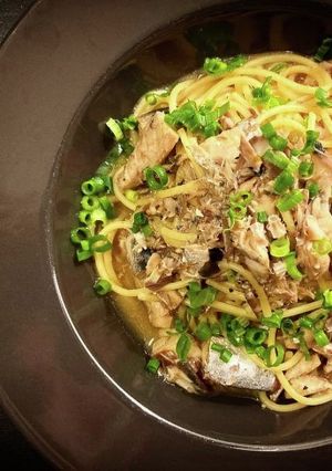プロ直伝!レンチンサバ味噌パスタ-レシピのメイン写真