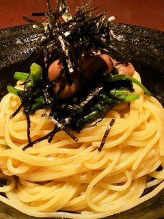 ソーセージとほうれん草の和風生スパゲティ-レシピのメイン写真