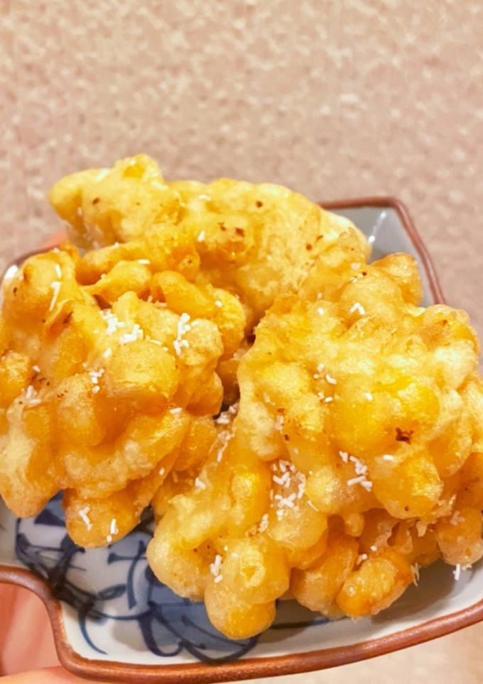 気分は居酒屋！簡単コーンのかき揚げ-レシピのメイン写真