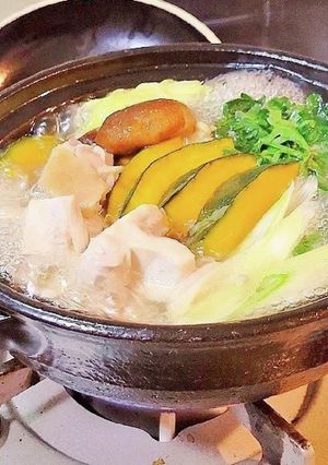 人気絶対作るべき！やみつき鶏塩ほうとう鍋-レシピのメイン写真
