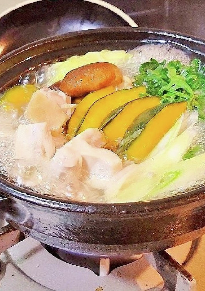 人気絶対作るべき！やみつき鶏塩ほうとう鍋-レシピのメイン写真