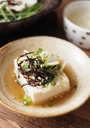 塩昆布で簡単湯豆腐-レシピのメイン写真
