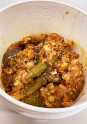 トマトの缶詰でオートミールリゾット-レシピのメイン写真