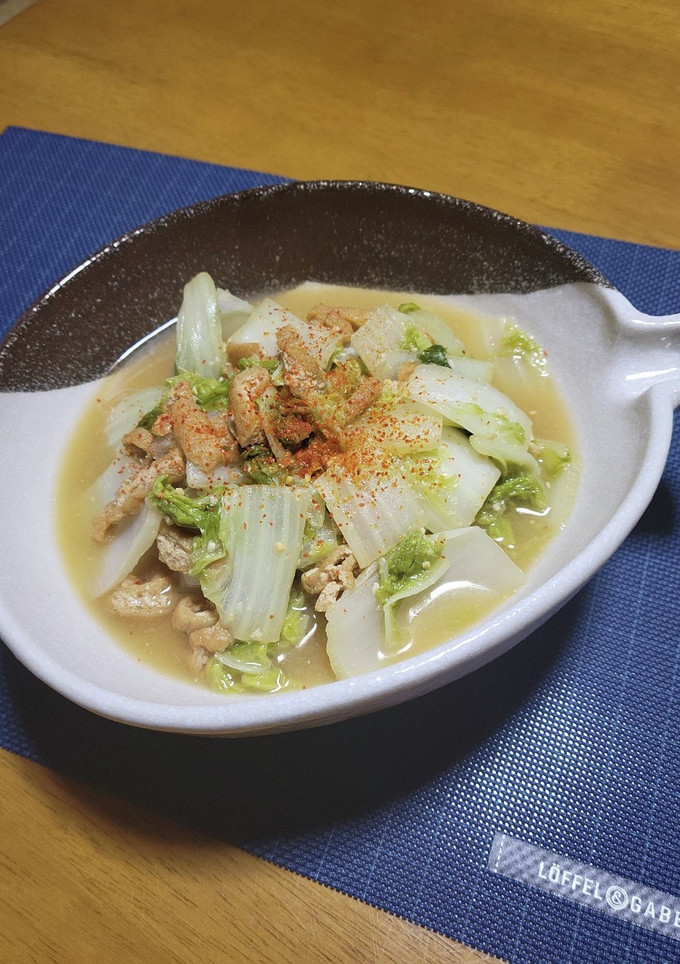 《簡単》白菜と油揚げの炒め煮-レシピのメイン写真