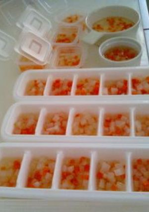 離乳食に便利　野菜キューブ-レシピのメイン写真
