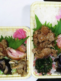 【夫婦弁当157】生姜焼きと茄子梅和え-レシピのメイン写真