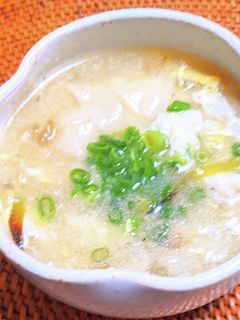ワンタンの皮入りかきたまスープ-レシピのメイン写真