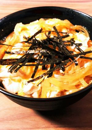 昆布つゆのシンプル親子丼(汁だく)-レシピのメイン写真