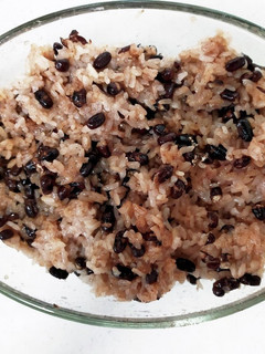 【覚書】レンチン赤飯-レシピのメイン写真