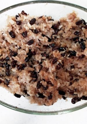 【覚書】レンチン赤飯-レシピのメイン写真