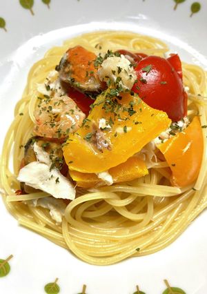 残ったアクアパッツァでパスタ-レシピのメイン写真