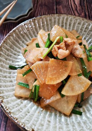 豚バラ大根の韓国風甘みそ炒め-レシピのメイン写真